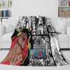 ONEPIECEThrowFlannelBlanketSoftCozyAllSeasonsforSofaBed 11 - One Piece Shop