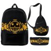 One Piece 3 Pieces Set Backpack 3D Printing Travel School Students Schoolbag Laptop Backpack Shoulder Bag 4 - One Piece Shop