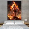 One Piece Angry Realistic Ace Fire Fist Revenge 1pc Wall Art 1 - One Piece Shop