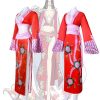 One Piece Cosplay Boa Hancock Costume Sexy Empire Red Kimono Dress Anime Clothing Halloween Costumes For 2 - One Piece Shop