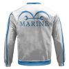 One Piece Marine Uniform Cosplay White Bomber Jacket Back - One Piece Shop