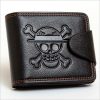 One Piece Men Boys Luffy Wallet Monkey D Luffy Straw Hat Pirates Anime Skull Wallet Purse - One Piece Shop