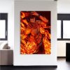 One Piece Portgas D Ace Fire Fist Power Orange 1pc Wall Art 2 - One Piece Shop