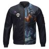 One Piece Straw Hat Pirates Brook Dead Bones Varsity Jacket Front - One Piece Shop