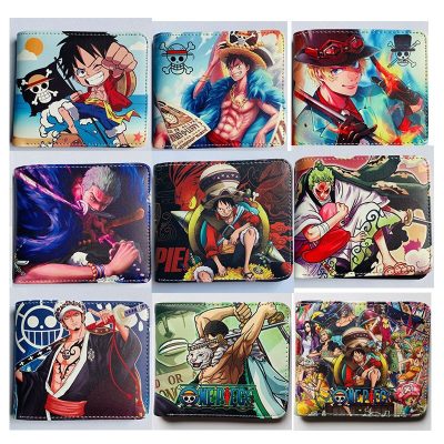 One Piece Wallet Cartoons Luffy Roronoa Zoro Figures Cosplay Men Women PU Coin Purse Card Holder 1 - One Piece Shop