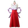 One Piece Yamato Cosplay Costume Wano Country Kimono Sets Kozuki Oden Oniji Wig Headgear Halloween Party 2 - One Piece Shop