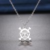 Stainless Steel Necklaces Skeleton Pirate Pendants Chain Choker Jewellery Fashion Necklace For Women Jewelry One Piece 1 - One Piece Shop