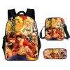 Three piece Set One Piece One Piece Cartoon School Bag Primary School Student Backpack Backpack Children - One Piece Shop