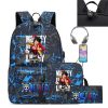 Three piece Set of Cartoon Riman One Piece USB Youth Student Schoolbag Male and Female Backpack 1 - One Piece Shop