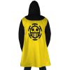 Trafalgar Law One Piece Hooded Cloak Coat BACK Mockup - One Piece Shop