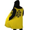 Trafalgar Law One Piece Hooded Cloak Coat SIDE Mockup - One Piece Shop