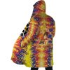 Trippy Luffy One Piece AOP Hooded Cloak Coat SIDE Mockup - One Piece Shop