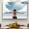 beautiful sky one piece portgas d ace wall art 564 - One Piece Shop