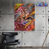 luffy combat one piece wall art with framed 673 - One Piece Shop