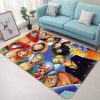 one piece anime 4 area rug living room and bed room rug rug regtangle carpet floor decor home decor 0 - One Piece Shop