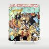 one piece art print4581076 shower curtains - One Piece Shop