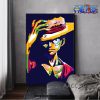 one piece wall art cool luffy 3d canvas 299 - One Piece Shop