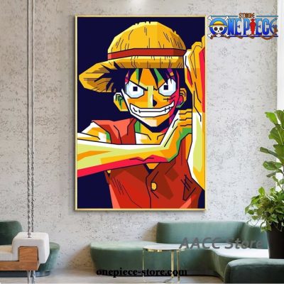 one piece wall art luffy straw hat canvas 713 - One Piece Shop