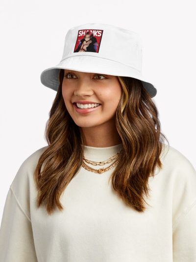 Shanks One Piece Red Comic Design Bucket Hat Official One Piece Merch