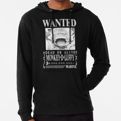 Monkey D Luffy Gear 5 Wanted Bounty Poster Nika 4Th Yonko Hoodie Official One Piece Merch