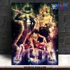 team sabo ace luffy one piece wall art with framed 892 - One Piece Shop