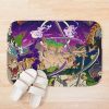 Cool Art Of Roronoa Zoro With Sword Bath Mat Official One Piece Merch