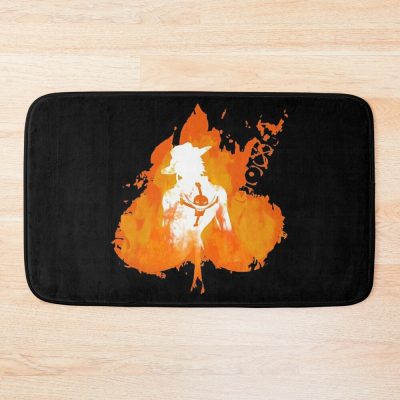 Ace On Fire Bath Mat Official One Piece Merch