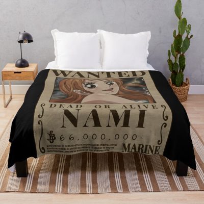 Zeus Nami One Piece Cat Burglar Bounty Throw Blanket Official One Piece Merch