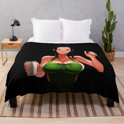 Nico Robin [One Piece] Sexy Hentai Anime 3 Throw Blanket Official One Piece Merch