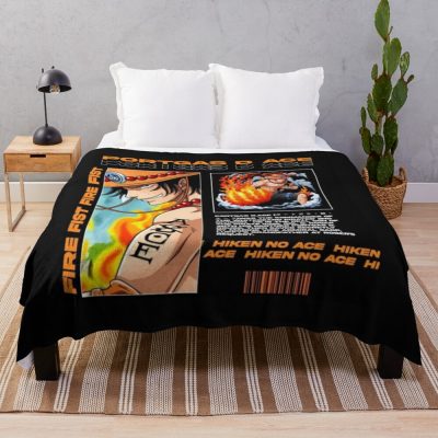 Portgas D Ace Throw Blanket Official One Piece Merch