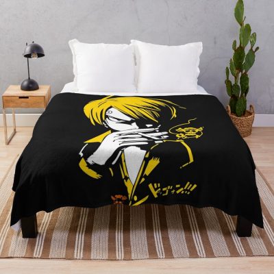 Smokey Sanji Throw Blanket Official One Piece Merch