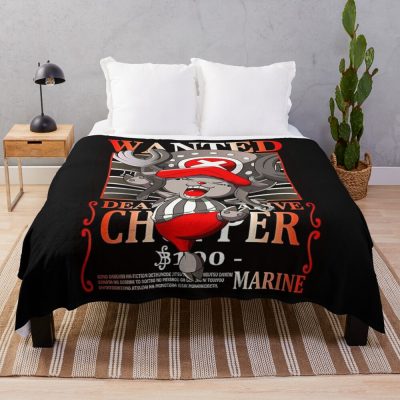 Wanted Chopper Throw Blanket Official One Piece Merch