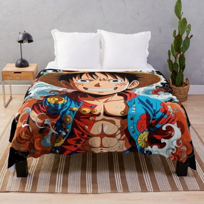 Monkey D. Luffy One Piece Collection Throw Blanket Official One Piece Merch