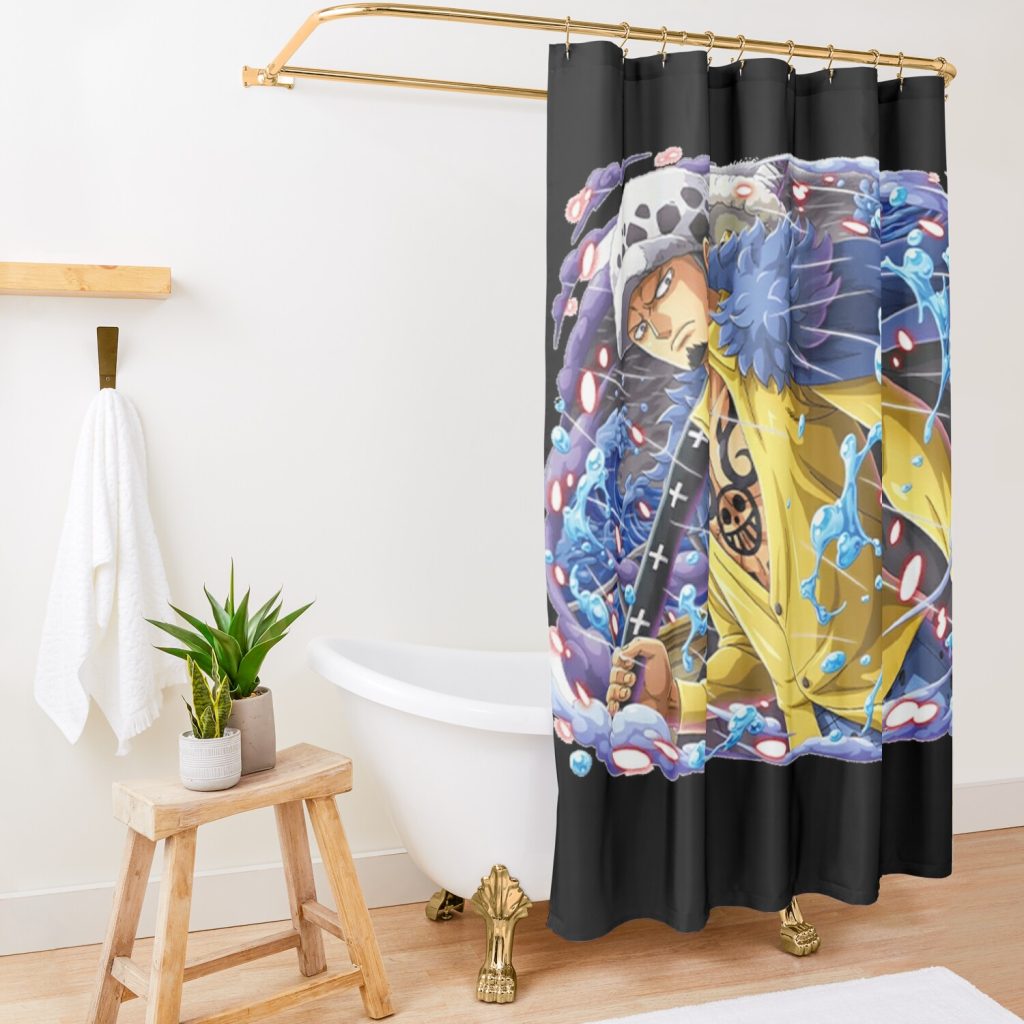 Trafalgar Law Water Shower Curtain Official One Piece Merch