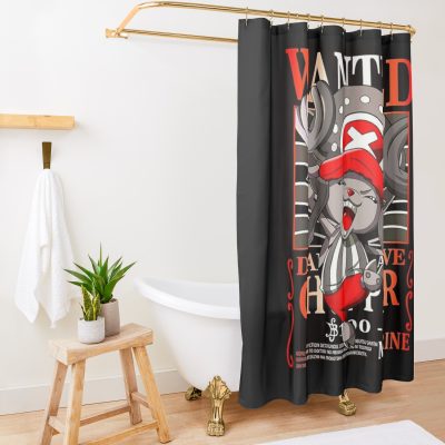 Wanted Chopper Shower Curtain Official One Piece Merch