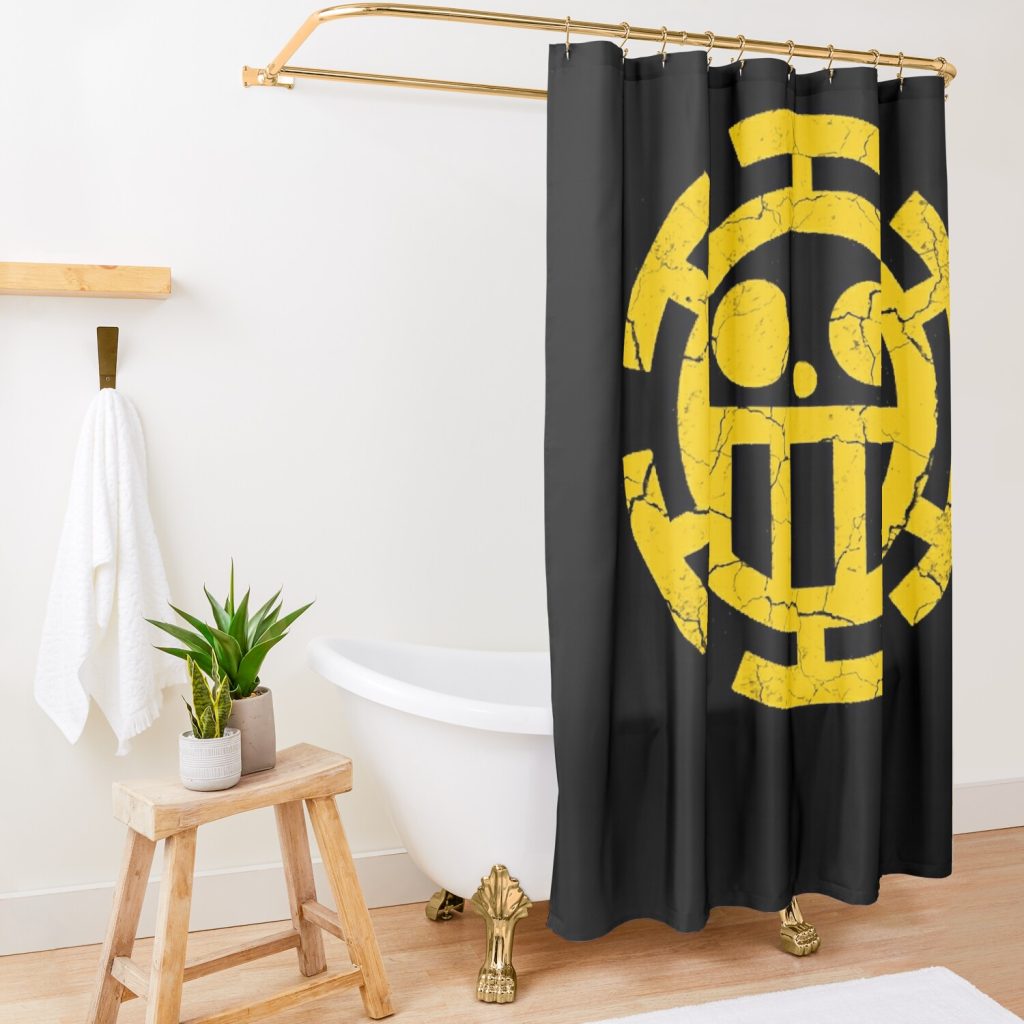 Trafalgar D. Water Law Shower Curtain Official One Piece Merch