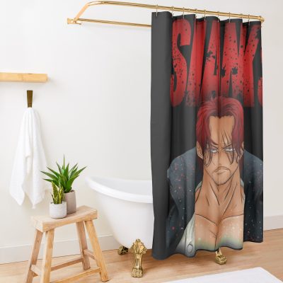 Red Hair Shanks Shower Curtain Official One Piece Merch