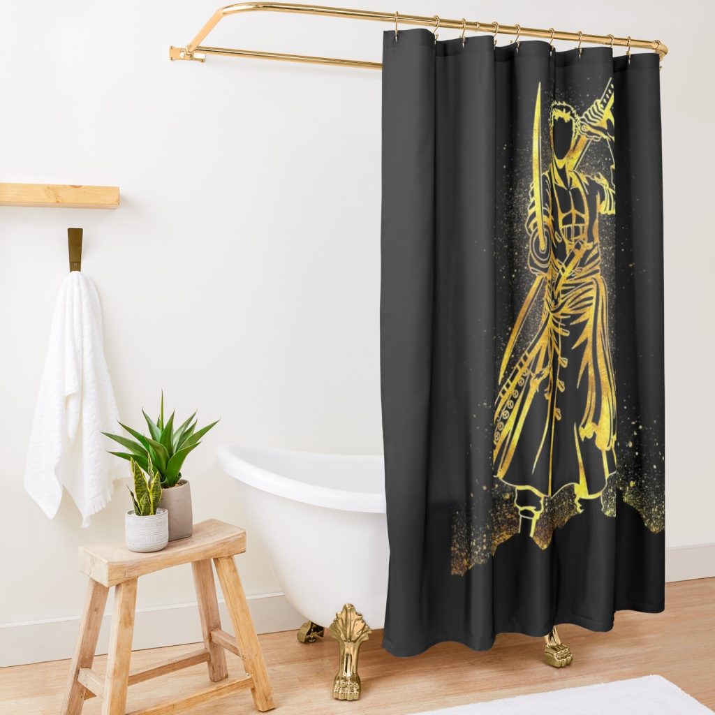 Pirate Hunter Zoro Shower Curtain Official One Piece Merch