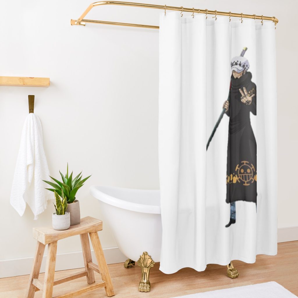 Trafalgar D. Water Law Shower Curtain Official One Piece Merch