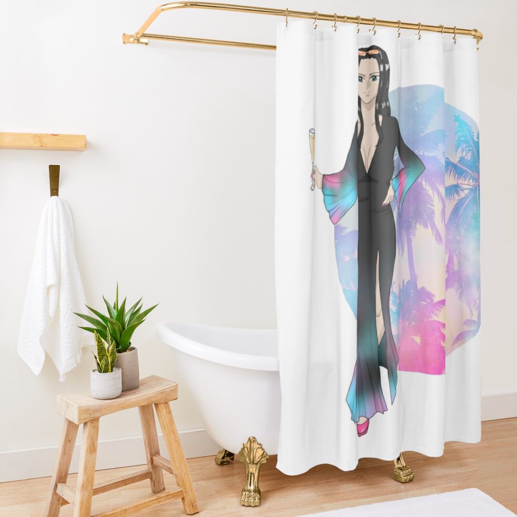 Nico Robin One Piece : Fashion Night Dress Shower Curtain Official One Piece Merch