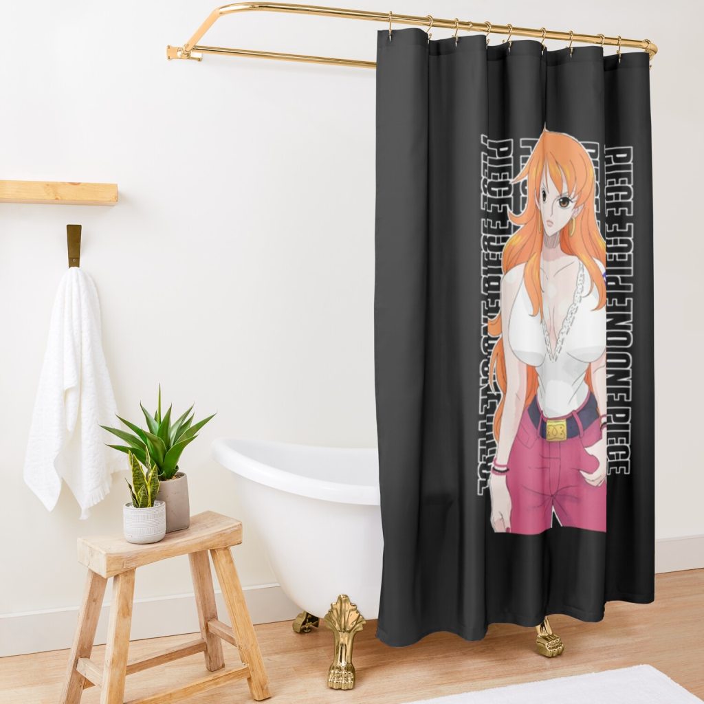 Nami One Piece Fashion Shower Curtain Official One Piece Merch