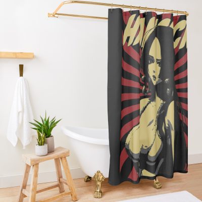 Boa Hancock Vintage Sunburst Shower Curtain Official One Piece Merch