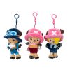 12CM One Piece Anime Figures Cosplay Plush keychain Toy Luffy Chopper Ace Law Sabo Cute Doll 2 - One Piece Shop