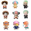 25CM One Piece Anime Figure Q Version Plush Toys Zoro Luffy Chopper Ace Cute Cartoon Plush - One Piece Shop