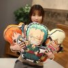 28 50cm One Piece Plush Toys Roronoa Zoro Luffy Chopper Nami Cute Cartoon Anime 3 Dimensional 2 - One Piece Shop