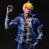 30cm One Piece Anime Action Figure Roronoa Zoro Vinsmoke Sanji Stand Posture Pvc Statue Figurine Model 2 - One Piece Shop