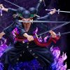 39cm One Piece Anime Roronoa Zoro Wano Country Three Heads and Six Arms Nine Knives Flow 1 - One Piece Shop