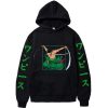 Anime One Piece Roronoa Zoro Manga Hoodies Printed Pullover Sweatshirts Long Sleeve Loose Streetwear Hoodie Tops - One Piece Shop