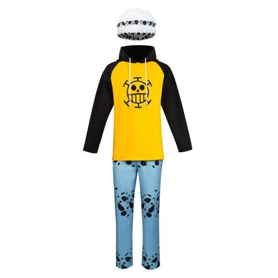 Anime One Piece Trafalgar Law Cosplay Hoodie Pants Hat Costume for Men Fantasia Outfits Halloween Carnival 1 - One Piece Shop