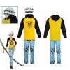 Anime One Piece Trafalgar Law Cosplay Hoodie Pants Hat Costume for Men Fantasia Outfits Halloween Carnival - One Piece Shop